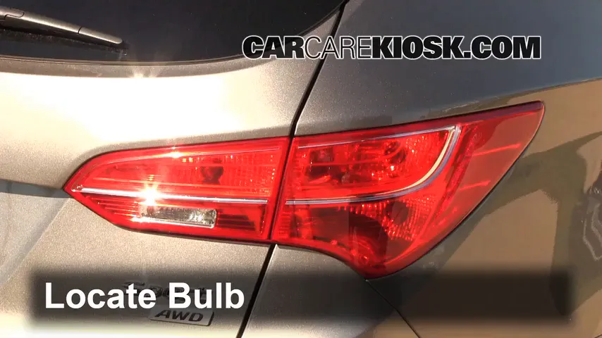 2013 Hyundai Santa Fe Sport 2.4L 4 Cyl. Lights Reverse Light (replace bulb)